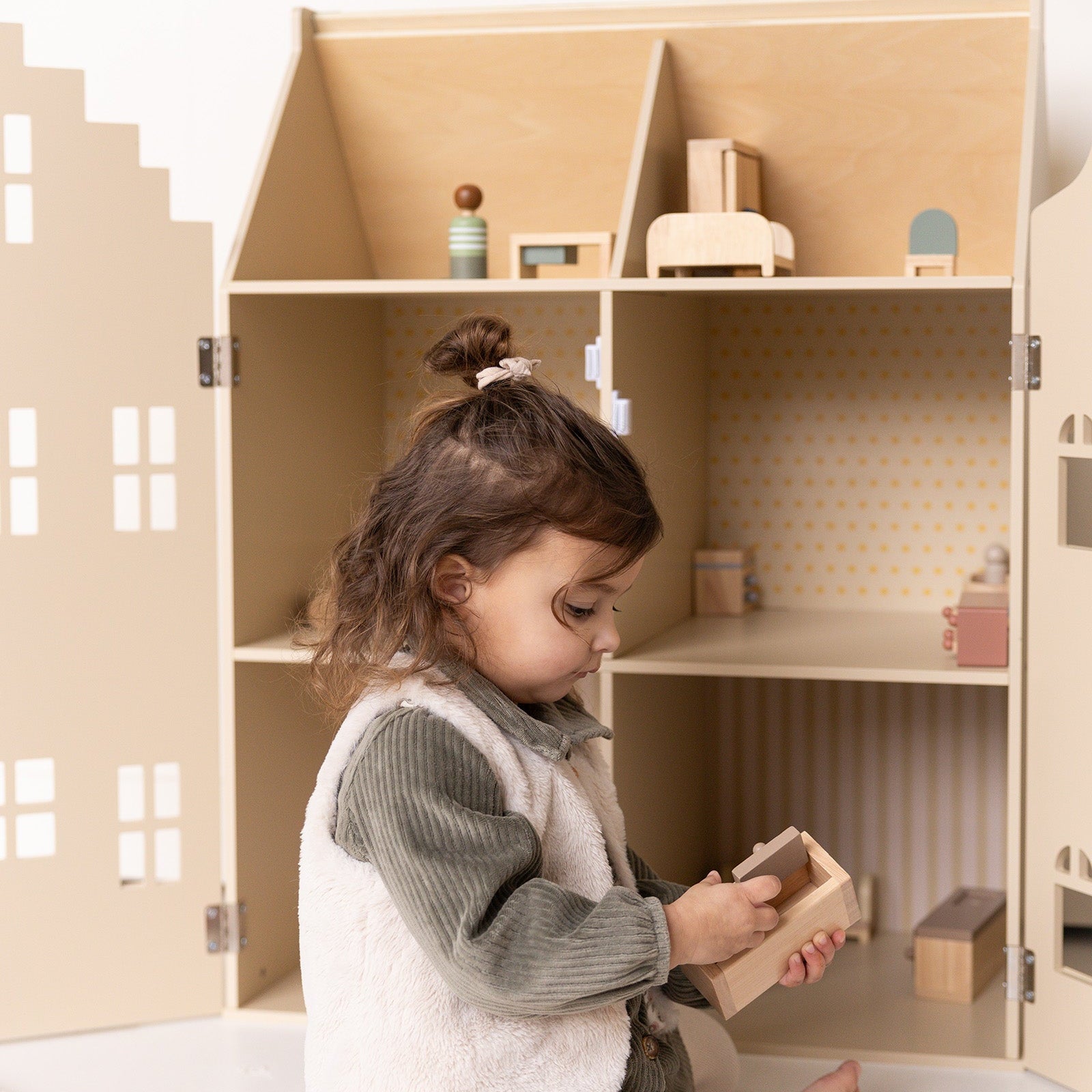 Babiem® Dollhouse Lynn | Canal House with 24 Accessories
